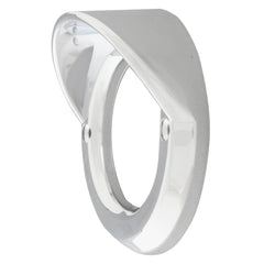 Chrome Plastic Cover with Visor - 2 Inch Round