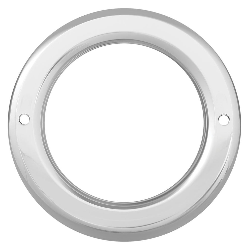 Chrome Plastic Cover - 4 Inch Round - No Visor