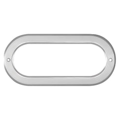 Chrome Plastic Cover - Oval - No Visor