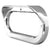 Chrome Plastic Cover with Visor - Oval