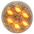 6-LED Amber Marker Light - Clear Lens - 2 Inch