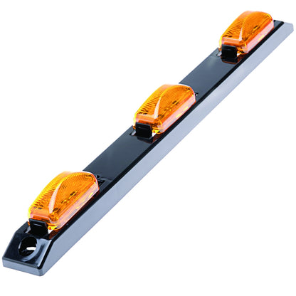 DOT Marker Strip - Incandescent 2.5 Inch Rectangular - Amber