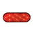 6 Inch Oval Flat Back LED Tail Light - Red - No Bezel