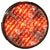 Red 4 Inch Round S-T-T Light - Grommet Mount - Clear Lens