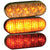 Amber 6 Inch Oval Turn Light - Grommet Mount - Clear Lens