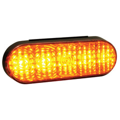 Amber 6 Inch Oval Turn Light - Grommet Mount - Amber Lens