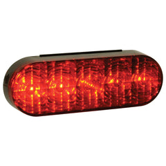 Red 6 Inch Oval S/T/T Light - Grommet Mount - Red Lens