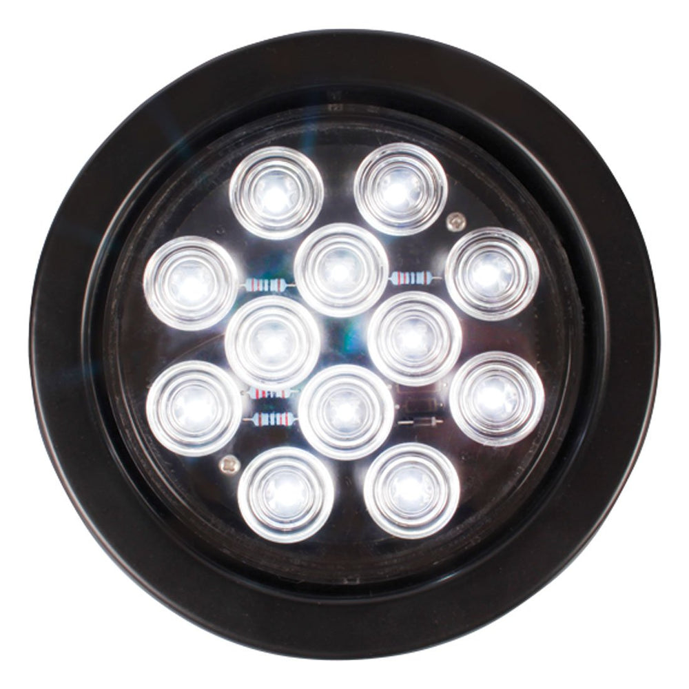 4 Inch Round Reverse Light - 12 LEDs - White