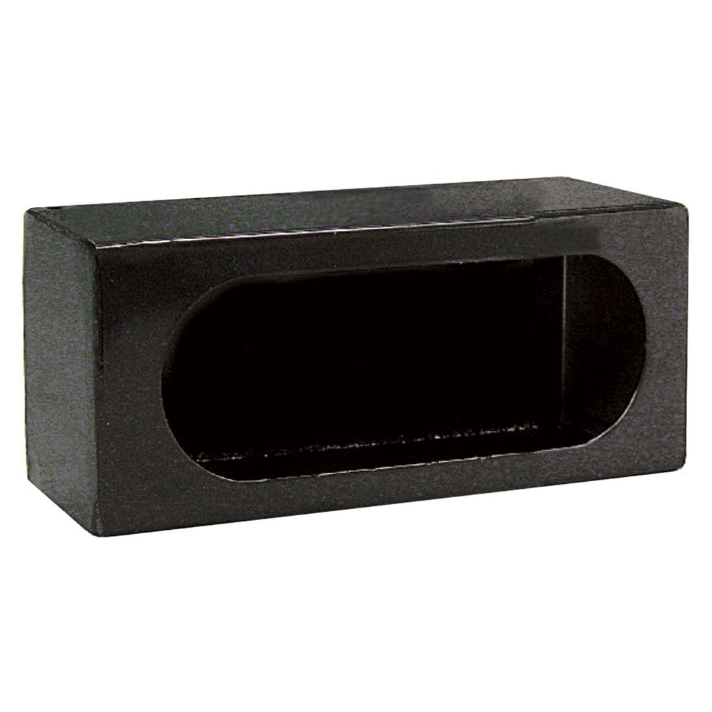 Single Oval Mounting Box - Black Steel
