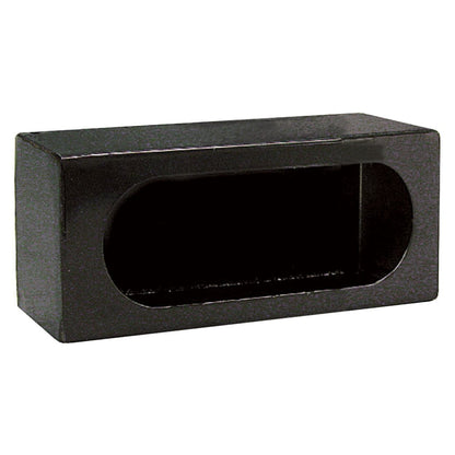 Single Oval Mounting Box - Black Steel