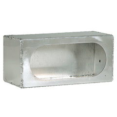 Single Oval Mounting Box - Stainless-Steel