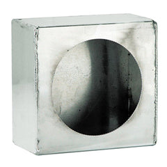 Single Round Mounting Box - Stainless-Steel