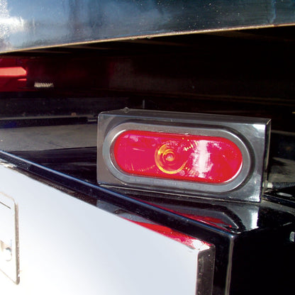 Single Oval Mounting Box - Black Steel