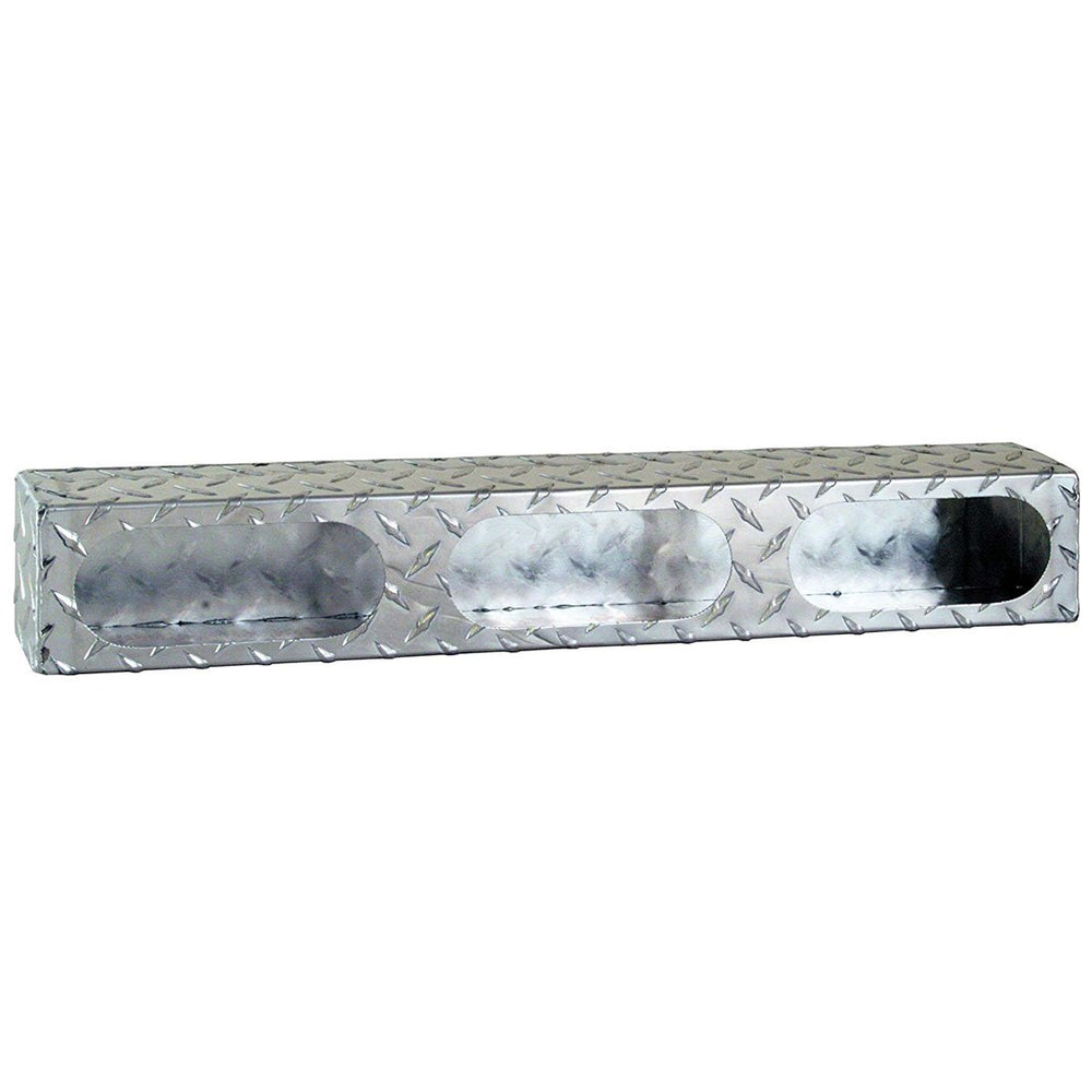 Triple Oval Light Box - Diamond Plate Aluminum