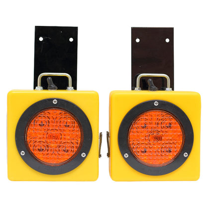 Set of 2 Wireless Amber LED Strobes For Wide Loads