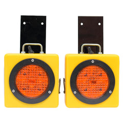 Set of 2 Wireless Amber LED Strobes For Wide Loads