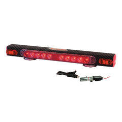 Wireless LED Tow Light with Amber Turn Signals - Carbon Fiber Finish
