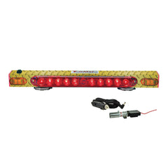 Wireless Tow Light with Directional Arrow -Diamond Plate Finish