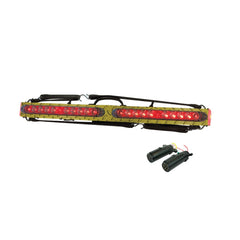 31 Inch Low Profile Wireless LED Tow Bar - Diamond Plate Finish