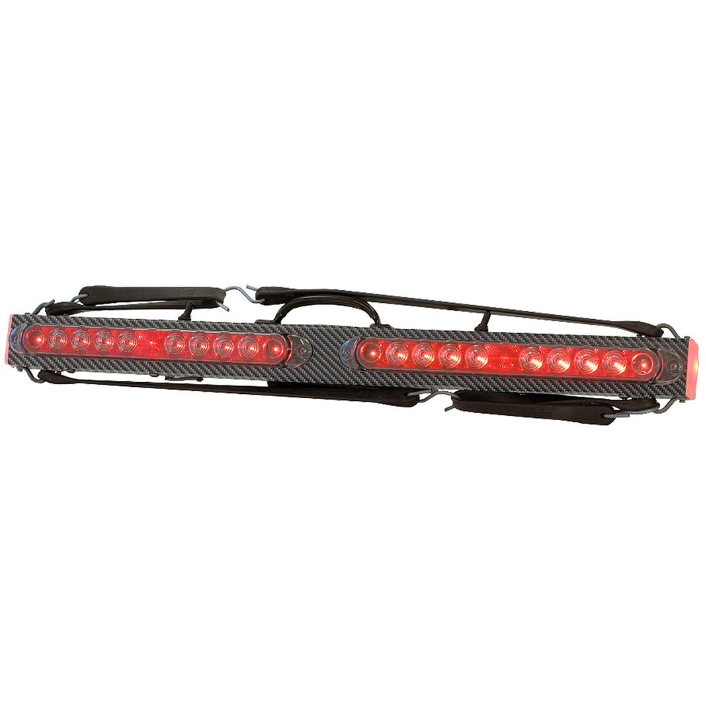 31 Inch Low Profile Wireless LED Tow Bar Withbackup Lights - Carbon Fiber Finish