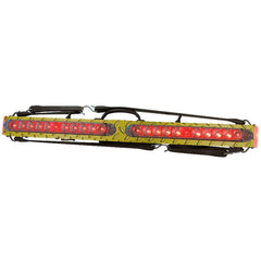 31 Inch Low Profile Wireless LED Tow Bar Withbackup Lights - Diamond Plate Finish