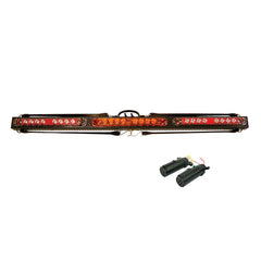 48 Inch Low Profile Wireless LED Tow Bar Withbackup Lights - Carbon Fiber Finish