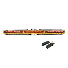 48 Inch Low Profile Wireless LED Tow Bar Withbackup Lights - Diamond Plate Finish