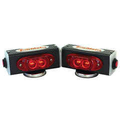 Wireless Split Tow Lights with End Markers - Carbon Fiber Finish