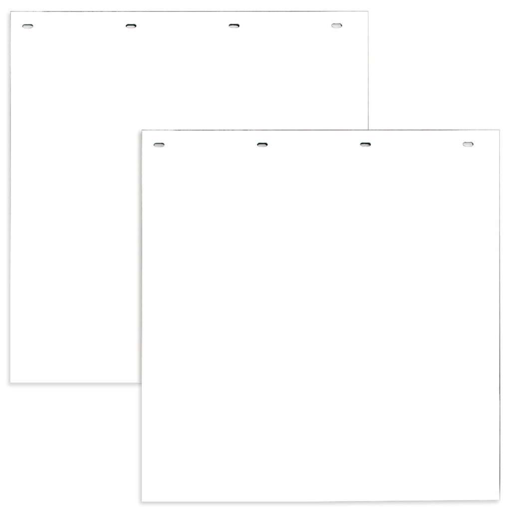 Buyers Polymer Mud Flaps For Semi Trucks and Large Work Trucks - 24 Inch x 24 Inch - White