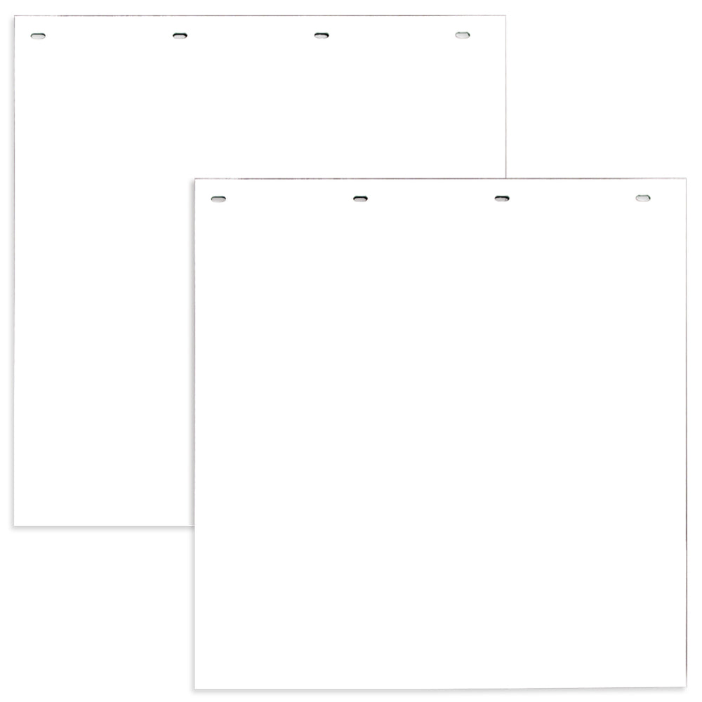 Buyers Polymer Mud Flaps For Semi Trucks and Large Work Trucks - 24 Inch x 24 Inch - White