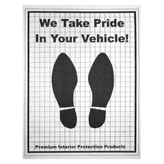 Disposable Floor Mats - 18 Inch x 19 Inch - Plastic - 500 Per Roll