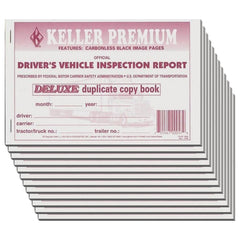 Carbonless Driver's Vehicle Inspection Report - Pack of 12 Books
