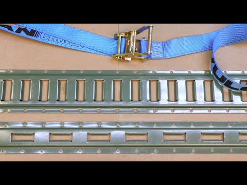 VULCAN Logistic Strap for E Track - Ratchet Style - 20 Foot - Blue - 1,333 Pound SWL