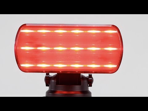 VULCAN High Intensity Magnetic LED Flasher - Red - Runs On Four Standard AA Batteries
