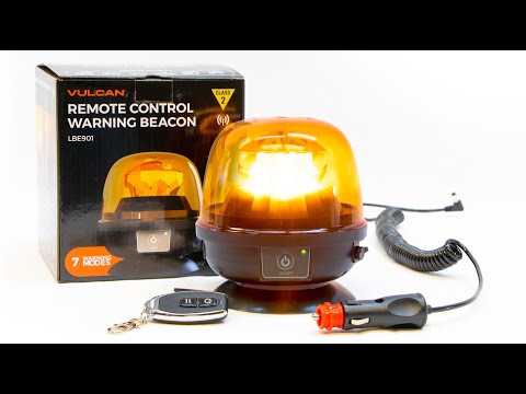 VULCAN Magnetic Amber Remote-Control Beacon - Class 2 - High Intensity