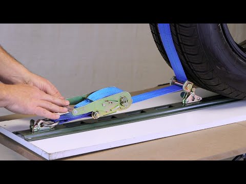 Assembling VULCAN Tie Downs - Rolling Idler Single Strap E-Track - 110 Inch