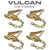 VULCAN Ratchet Buckle - 2 Inch Wide Handle with Chain Tail - 4 Pack - 3,300 Pound Safe Working Load