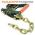 VULCAN 2 Inch Wide Handle Ratchet Buckle with Chain Tail - PROSeries - 3,300 Pound Safe Working Load