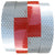 Reflexite 1 Inch x 150' Roll Red & White Reflective Tape