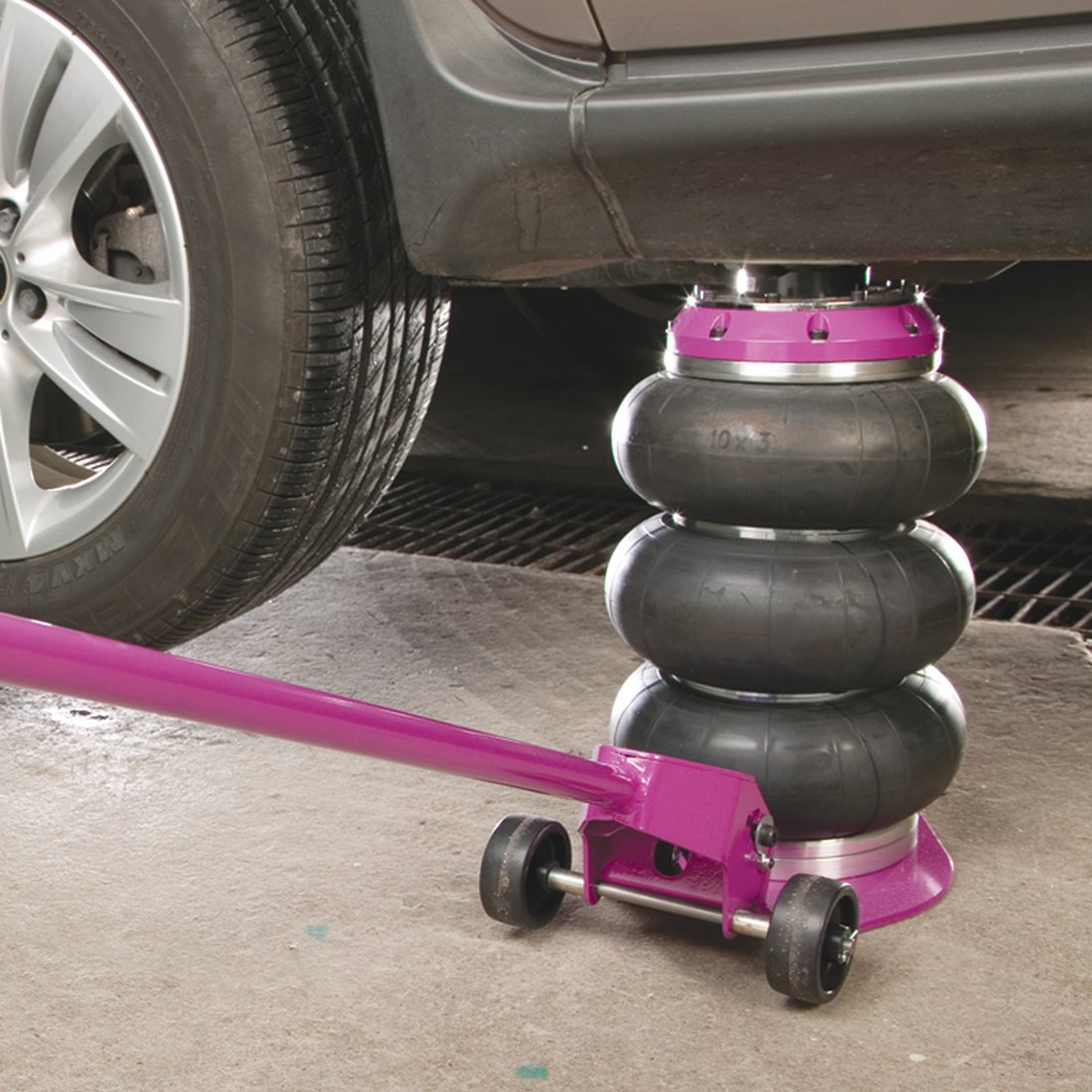 Extended Handle 3-Chamber Air Jacks (2 Ton)