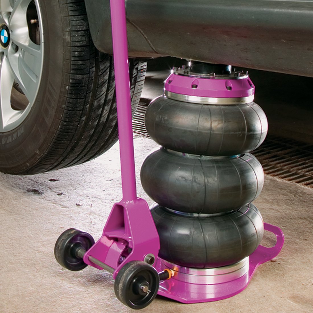 Extended Handle 3-Chamber Air Jacks (2 Ton)