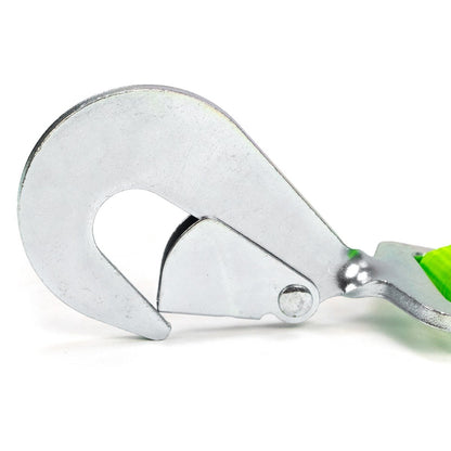 VULCAN Car Tie Down with Twisted Snap Hooks - 2 Inch x 96 Inch - 2 Pack - High-Viz - 3,300 Pound Safe Working Load