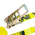 VULCAN Ratchet Strap with Wire Hooks - 3 Inch x 30 Foot - 2 Pack - Classic Yellow - 5,000 Pound Safe Working Load