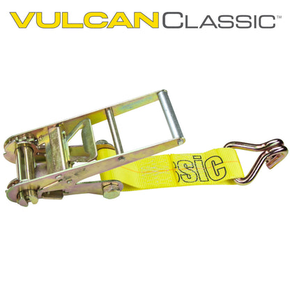 VULCAN Ratchet Strap Short End with Wire Hook - 3 Inch