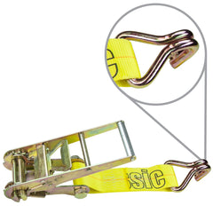 VULCAN Ratchet Strap Short End with Wire Hook - 3 Inch