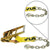 VULCAN Ratchet Strap Short End with Chain Anchor - 4 Inch