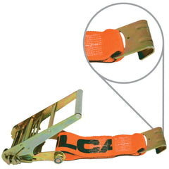 VULCAN Ratchet Strap Short End with Flat Hook - 4 Inch - PROSeries