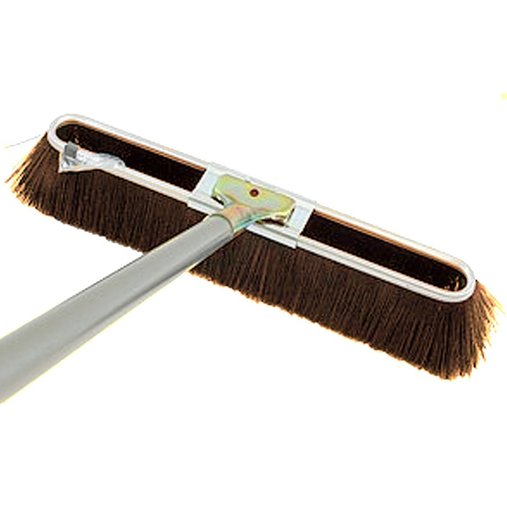 Brown Coarse Brush with Steel Bolt-On Handle - 17 Inch