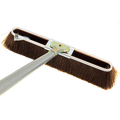Brown Coarse Brush with Steel Bolt-On Handle - 17 Inch