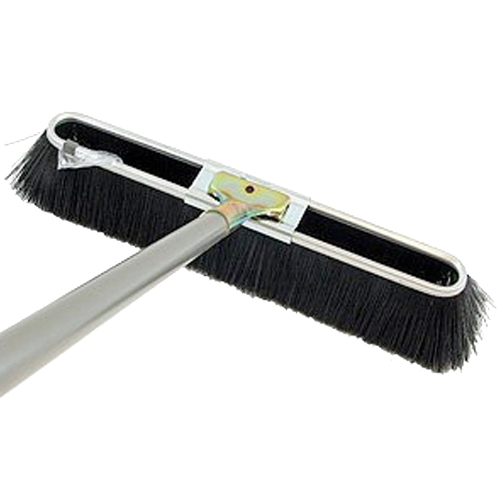 Black Medium Brush with Steel Bolt-On Handle - 23 Inch
